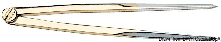 Compasso ottone 177 mm lungo Professionale