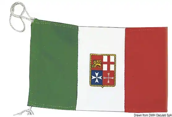 A Buon Prezzo Bandiera Italia Marina Mercantile 70 x 100 cm