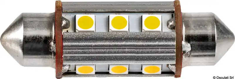 2 Lampadine LED a siluro 42 mm 3000 K 2,5W Sconto
