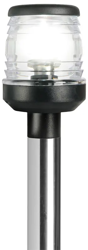 A Buon Prezzo Asta 100 cm inox con fanale plastica nera