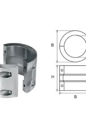 ANODO PER ASSI A COLLARE LARGE PER Ø 90 MM Occasione