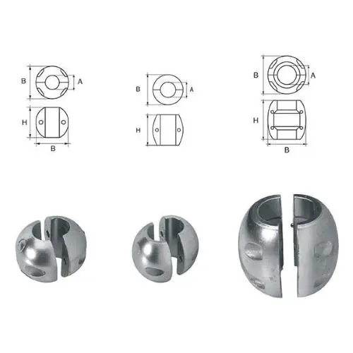ANODO PER ASSI A COLLARE STANDARD PER Ø 25 MM Non Perdere