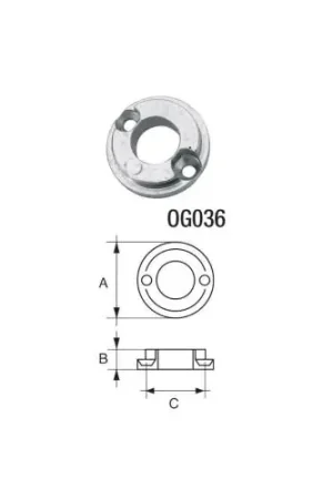 Vendita Finale ANODO PER ASSI E ELICHE VETUS F-BC-8 SET0148 Ø 38MM