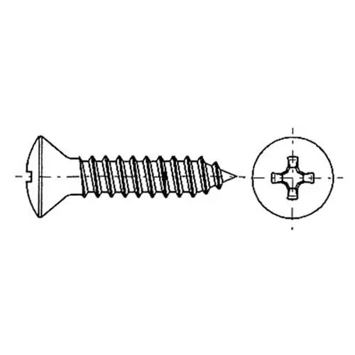 A Buon Prezzo VITI AUTOFILETTANTI INOX TESTA SVASATA A CROCE Ø4,2X25MM 10PZ