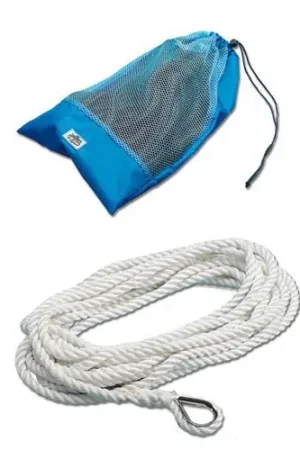 Ultimissimo Modello CIMA ORMEGGIO Ø MM.14 MATASSA 12MT "BALMORAL" BIANCA CON REDANCE