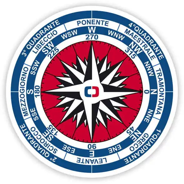 Adesivo “Rosa dei venti” D.15 cm Promozione Esclusiva