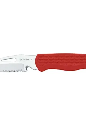 Coltello Inox a serramanico - Rosso Ordina Subito