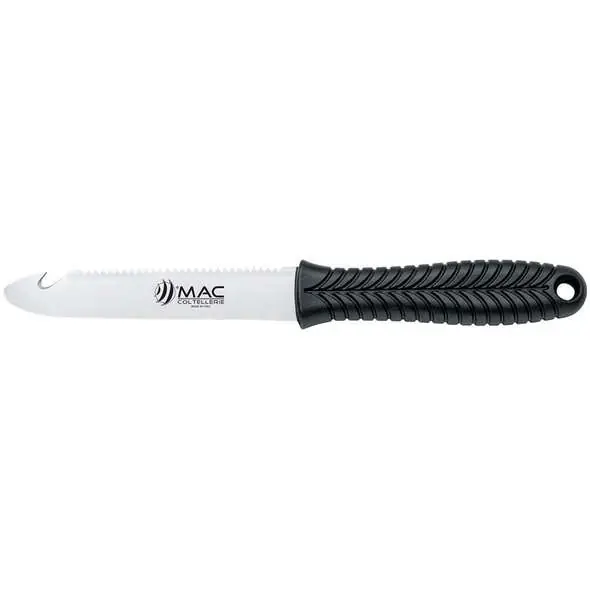 Coltello pesca Inox lama per squamare D309 N - Nero Quantità Limitata